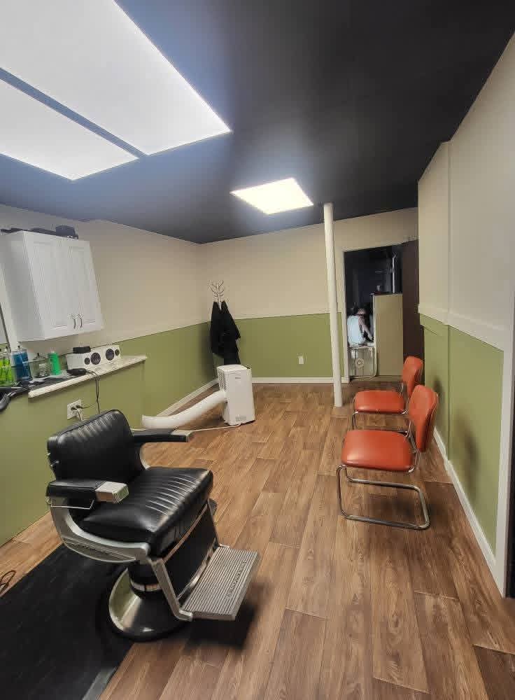 Barbershop interior repaint