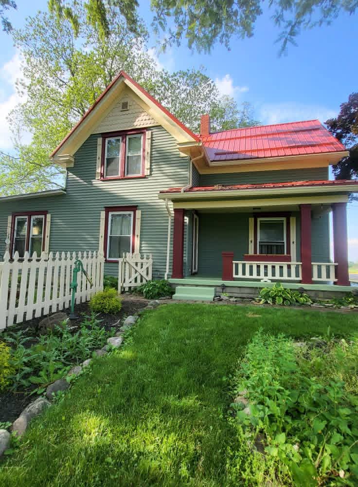 Exterior painting of brick home in Oakwood